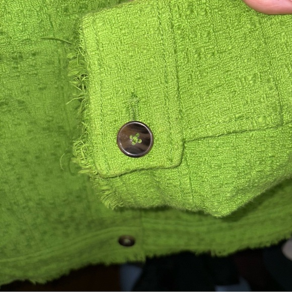Chico's Green Tweed Jacket - Picture 4 of 5